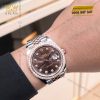 Đồng hồ Rolex Datejust 41 mặt chocolate custom vành kim cương 126331