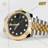Đồng hồ Rolex Datejust 41 126333-0006 mặt số đen, cọc số kim cương
