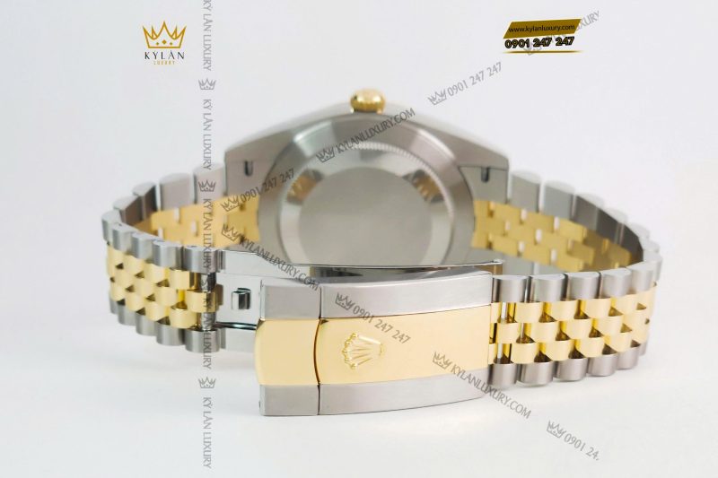 Đồng hồ Rolex Datejust 41 126333-0006 mặt số đen, cọc số kim cương
