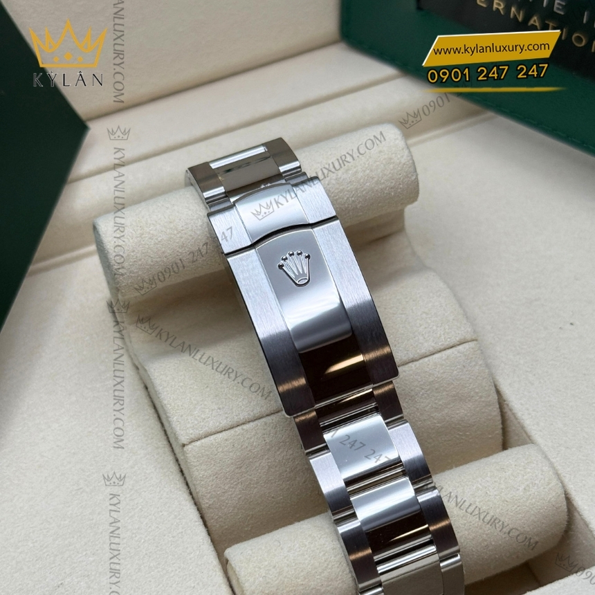 Kỳ Lân Luxury dong ho rolex datejust 41 126334 0027 mat so mau xanh la 7 Đồng hồ Rolex Datejust 41 mặt xanh mint dây oyster 126334-0027