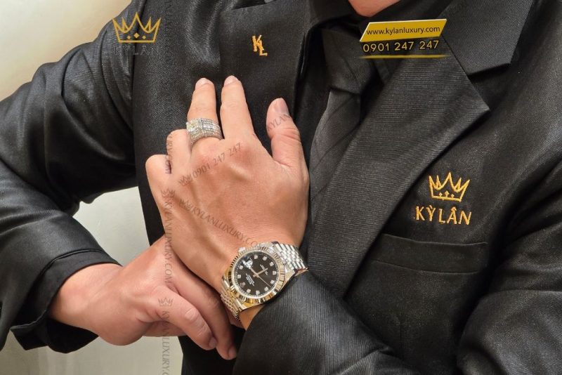 Đồng hồ Rolex Datejust 41 126334-0012 mặt số đen