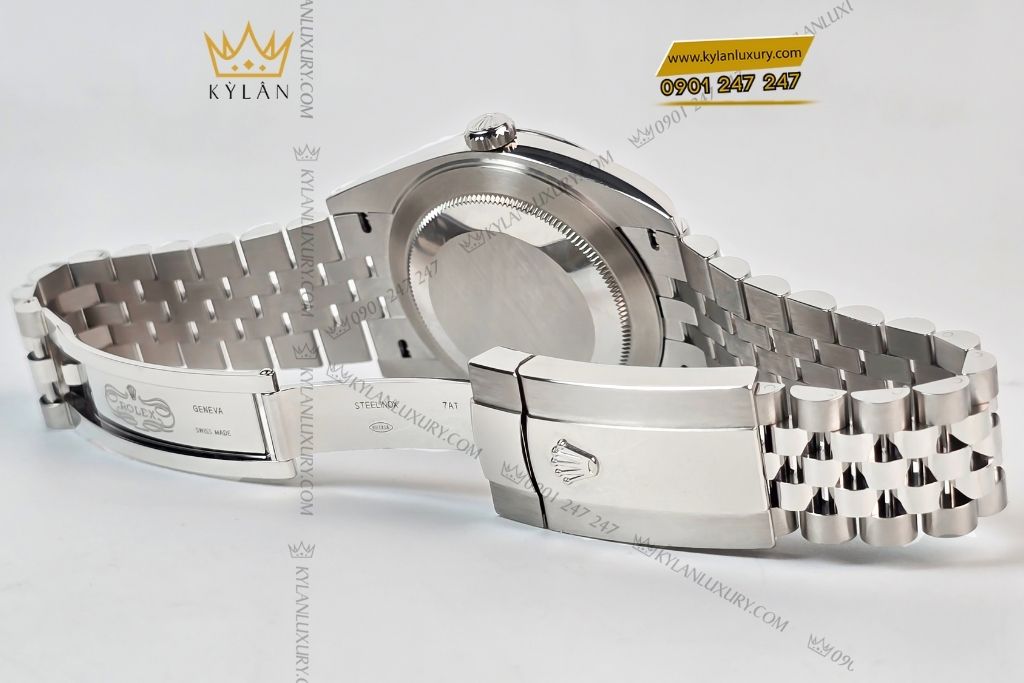 Kỳ Lân Luxury dong ho rolex datejust 41 126334 mat so den 1 2 Đồng hồ Rolex Datejust 41 126334-0012 mặt số đen