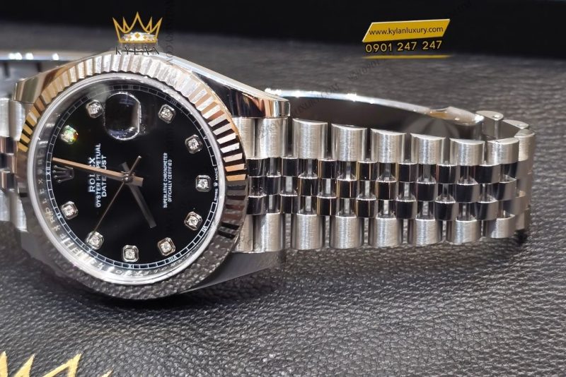 Đồng hồ Rolex Datejust 41 126334-0012 mặt số đen
