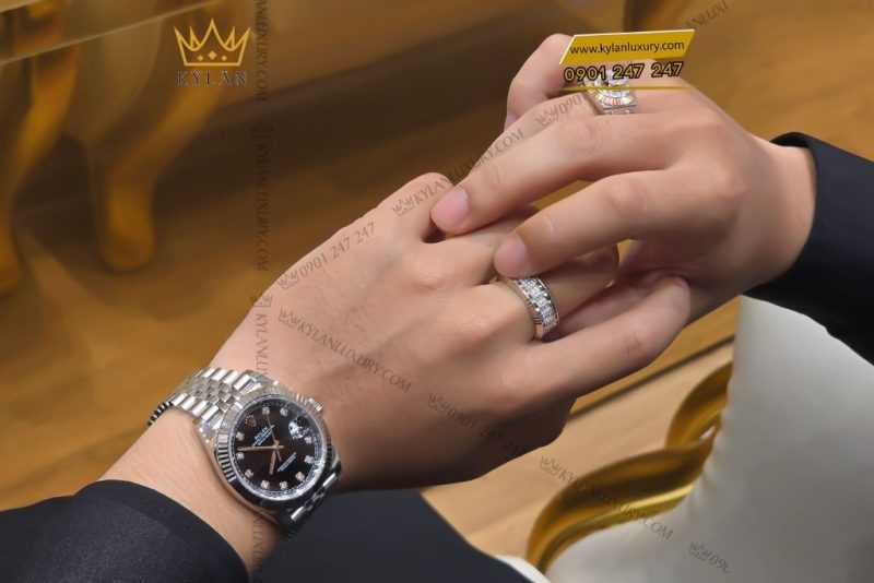 Đồng hồ Rolex Datejust 41 126334-0012 mặt số đen