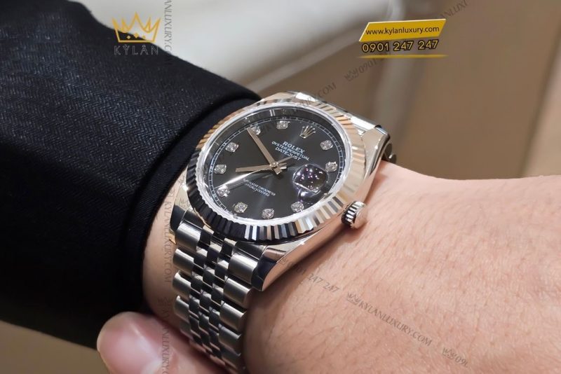 Đồng hồ Rolex Datejust 41 126334-0012 mặt số đen