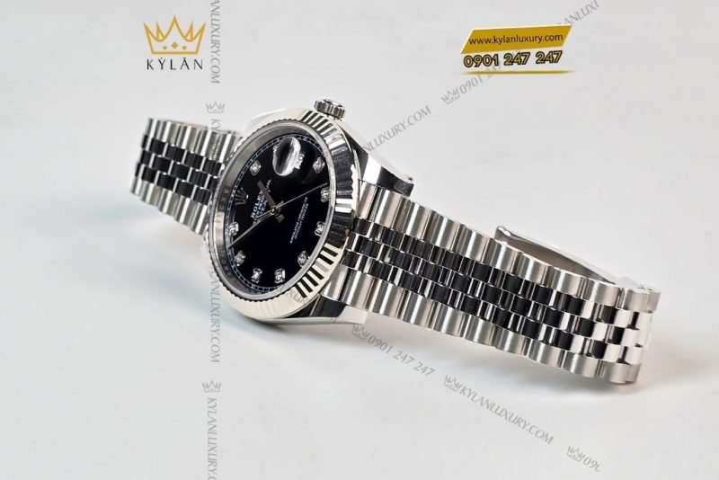 Đồng hồ Rolex Datejust 41 126334-0012 mặt số đen