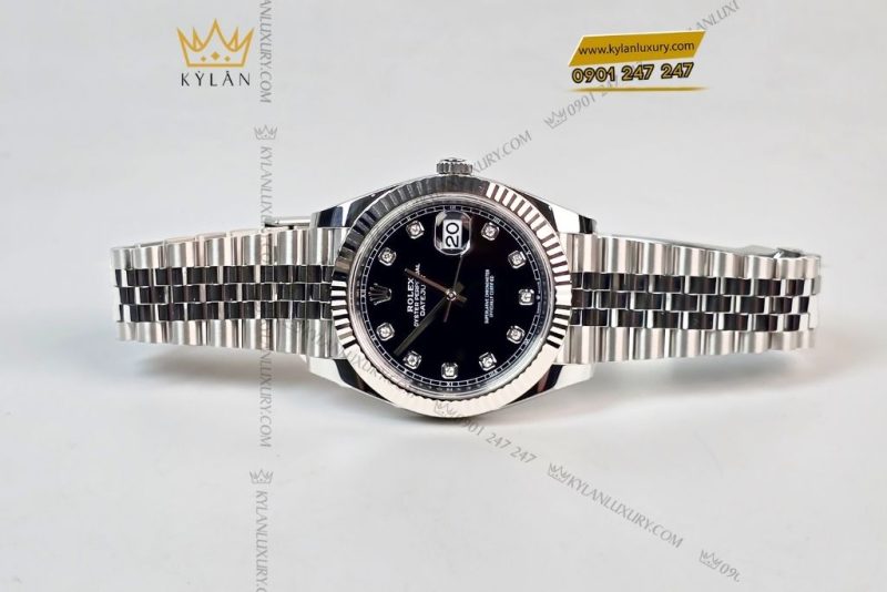 Đồng hồ Rolex Datejust 41 126334-0012 mặt số đen