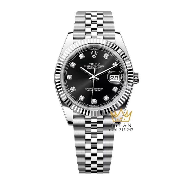 Đồng hồ Rolex Datejust 41 126334-0012 mặt số đen