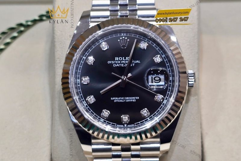 Đồng hồ Rolex Datejust 41 126334-0012 mặt số đen