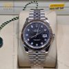 Đồng hồ Rolex Datejust 41 126334-0012 mặt số đen