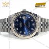 Đồng hồ Rolex Datejust 41 126334-0016 mặt xanh navy cọc số kim cương