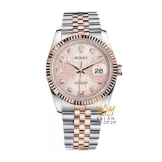 Đồng Hồ Rolex DateJust Demi Vàng Hồng Mặt Vi Tính