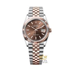 Đồng hồ Rolex Datejust 36 chocolate cọc dạ quang 126231-0043