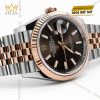 Đồng hồ Rolex Datejust 36 chocolate cọc dạ quang 126231-0043