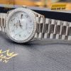 Đồng hồ Rolex Day Date 36 mặt xà cừ vành kim cương 128349RBR-0004