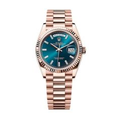 Đồng hồ Rolex Day Date 36 xanh lục lam 128235-0085