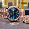 Đồng hồ Rolex Day Date 36 xanh lục lam 128235-0085