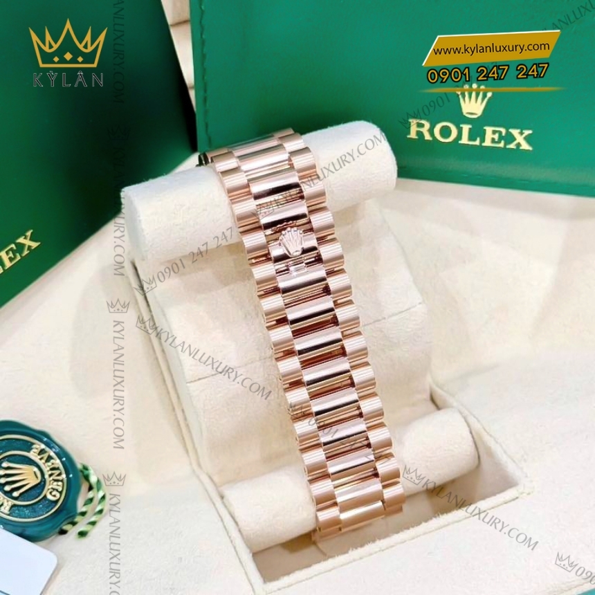 Kỳ Lân Luxury dong ho rolex day date 40 228235 mat xam den ombre 8 Đồng hồ Rolex Day-Date 40 228235-0055 mặt xám đen Ombré