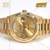Đồng hồ Rolex Day-Date 40 228238-0005 mặt champagne nạm kim cương