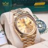 Đồng hồ Rolex Day-Date 40 228238-0005 mặt champagne nạm kim cương