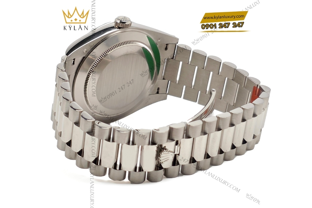 Kỳ Lân Luxury dong ho rolex day date 40 228239 0055 mat so da thien thach 10 1 Đồng hồ Rolex Day Date 40 mặt số thiên thạch 228239-0055