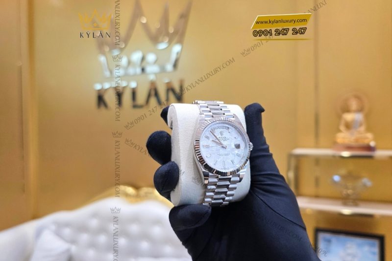 Đồng hồ Rolex Day Date 40 mặt số thiên thạch 228239-0055