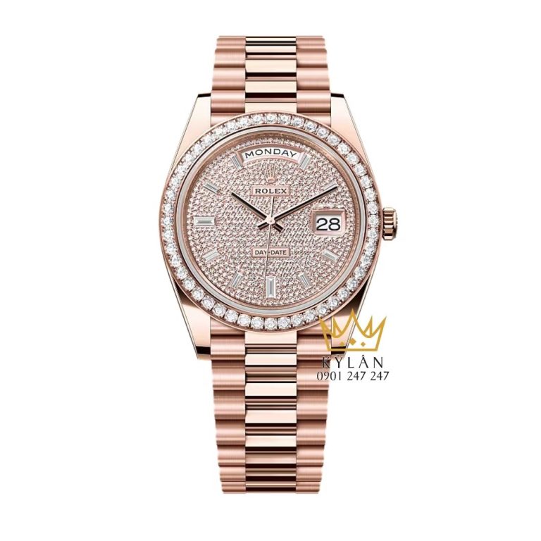 Đồng hồ Rolex Day-Date 40 228345RBR-0002 mặt số đính kim cương