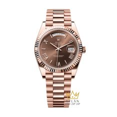 Đồng hồ Rolex Day Date 40 chocolate cọc La Mã 228235-0002