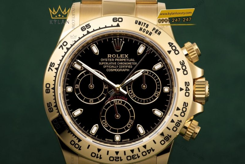 Đồng hồ Rolex Cosmograph Daytona mặt số đen 116508-0004