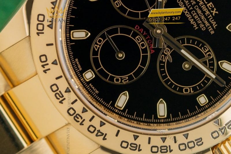 Đồng hồ Rolex Cosmograph Daytona mặt số đen 116508-0004