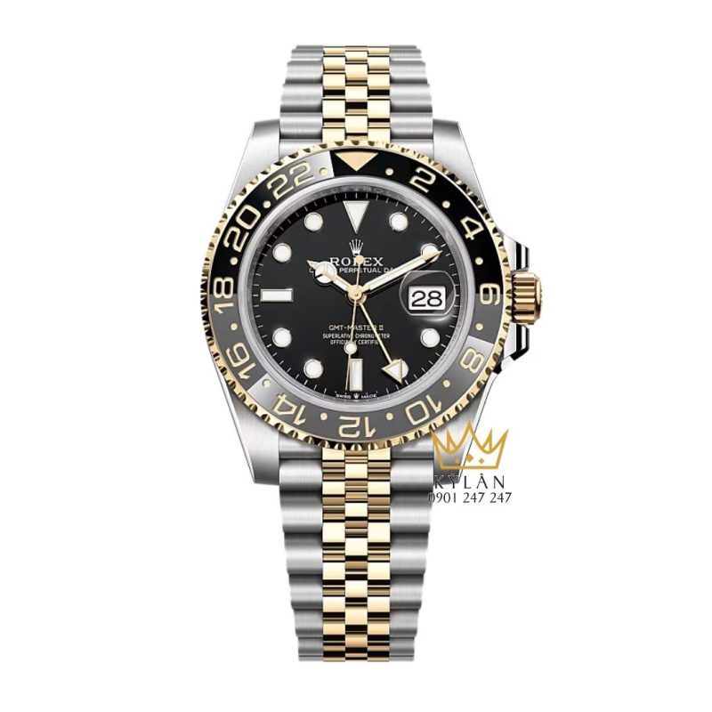Đồng hồ Rolex GMT-Master II 126713GRNR-0001 mặt số đen