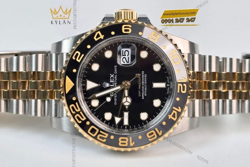 Đồng hồ Rolex GMT-Master II 126713GRNR-0001 mặt số đen