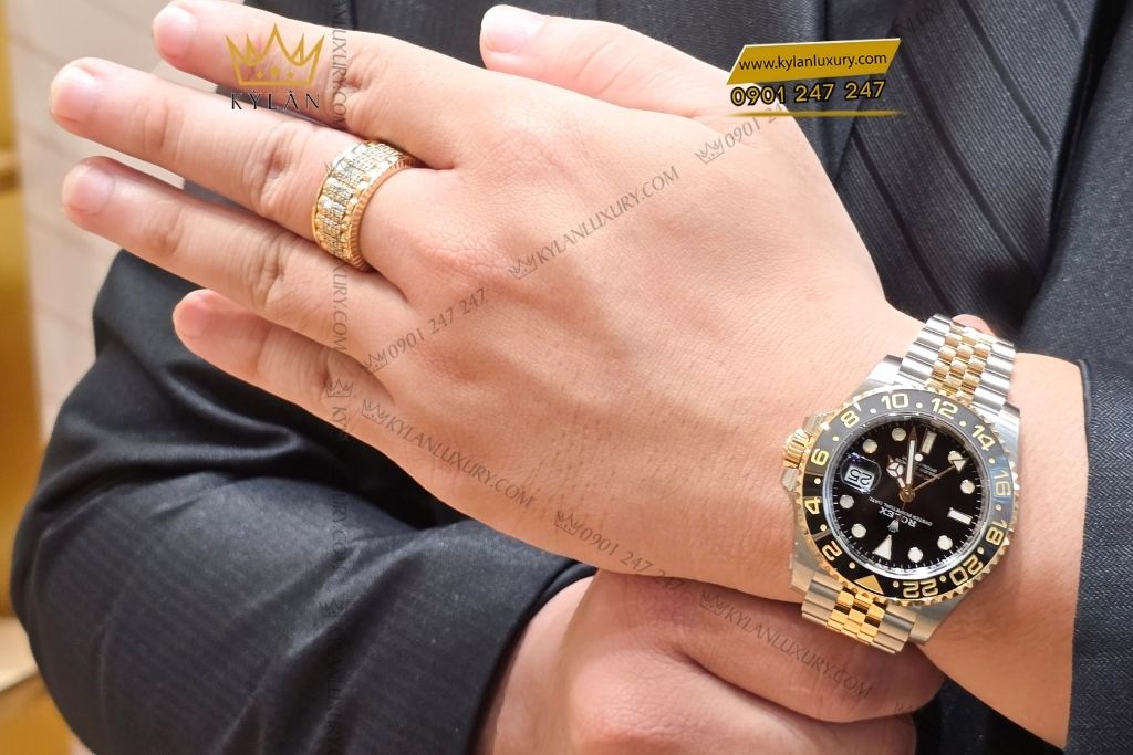 Kỳ Lân Luxury dong ho rolex gmt master ii 126713grnr mat so den 6 Đồng hồ Rolex GMT-Master II 126713GRNR-0001 mặt số đen