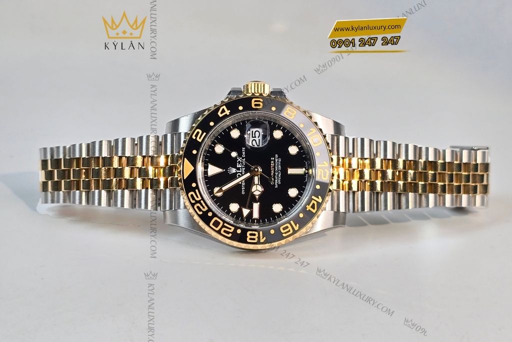 Kỳ Lân Luxury dong ho rolex gmt master ii 126713grnr mat so den 9 Đồng hồ Rolex GMT-Master II 126713GRNR-0001 mặt số đen
