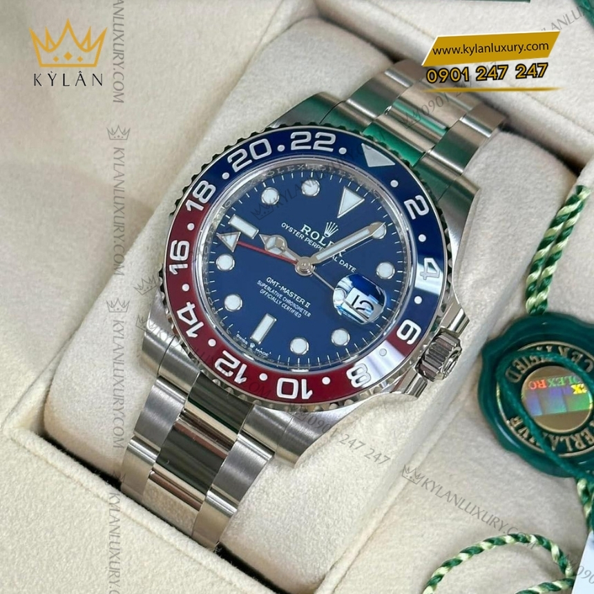Kỳ Lân Luxury dong ho rolex gmt master ii 126719blro 0003 pepsi oyster 5 Đồng hồ Rolex GMT Master II 126719BLRO-0003 Pepsi Oyster
