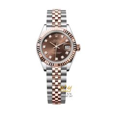Đồng hồ Rolex Lady Datejust 279171-0011 mặt nâu Chocolate, cọc số kim cương