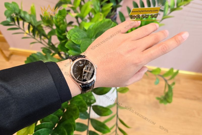 Đồng hồ Rolex Cellini Date 50515-002 mặt số đen 39mm