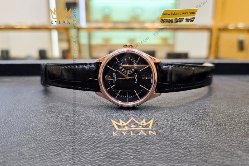 Đồng hồ Rolex Cellini Date 50515-002 mặt số đen 39mm
