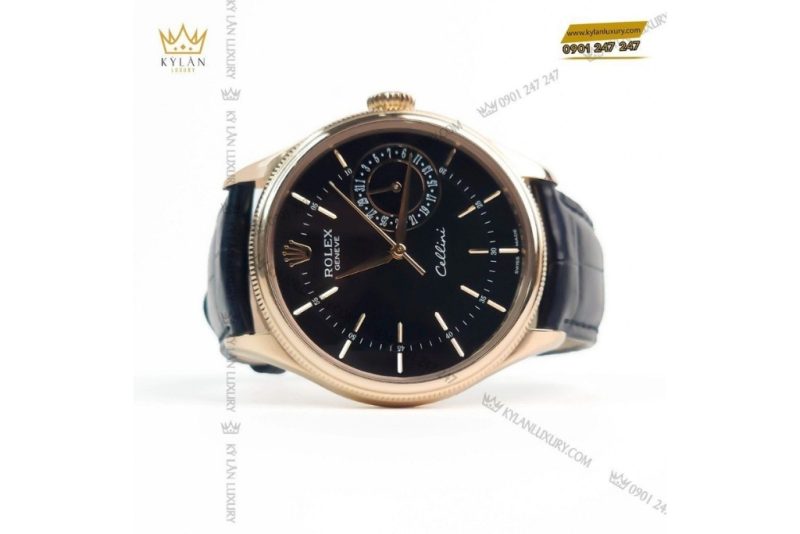 Đồng hồ Rolex Cellini Date 50515-002 mặt số đen 39mm