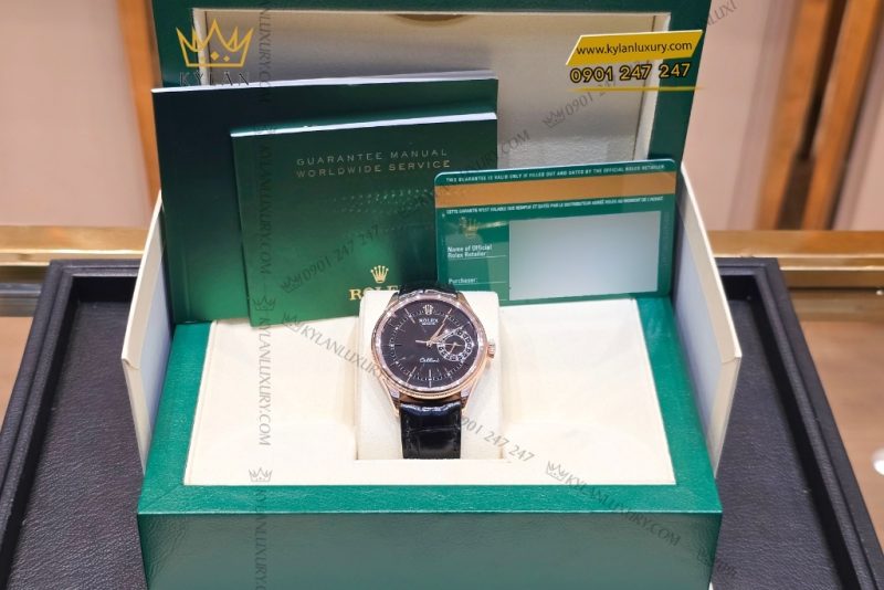 Đồng hồ Rolex Cellini Date 50515-002 mặt số đen 39mm