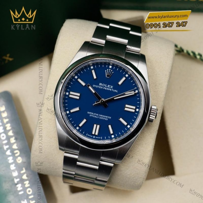 Đồng hồ Rolex Oyster Perpetual 41 Med Blue 134300-0009