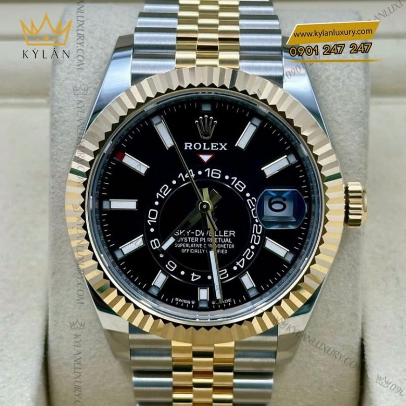 Đồng hồ Rolex Sky Dweller mặt số đen 336933-0004