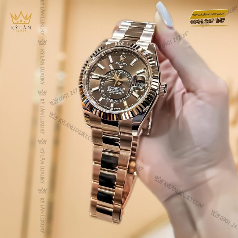 Đồng hồ Rolex Sky Dweller chocolate dây oyster 336935-0002