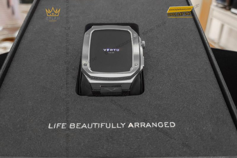 Đồng hồ Vertu MetaWatch Stainless Steel Black Calf