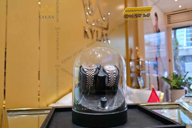 Hộp xoay đồng hồ 2 ngăn