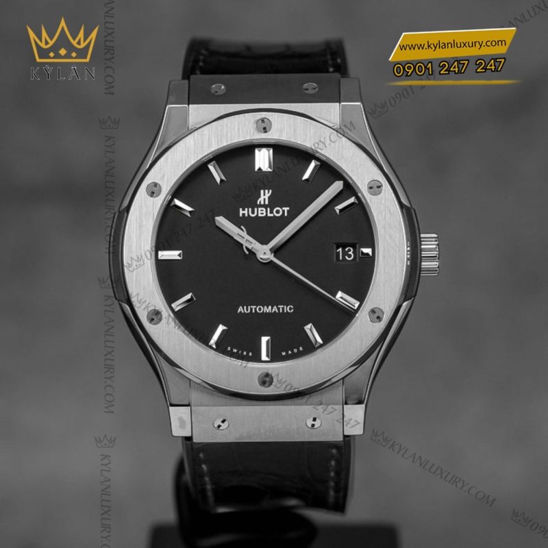 Đồng hồ Hublot Classic Fusion Titanium 45mm dây da cá