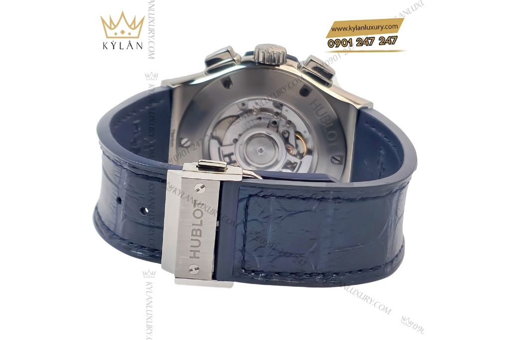 Kỳ Lân Luxury hublot classic fusion blue custom diamond 9 Đồng hồ Hublot Classic Fusion Titanium Blue Custom Diamond 42mm