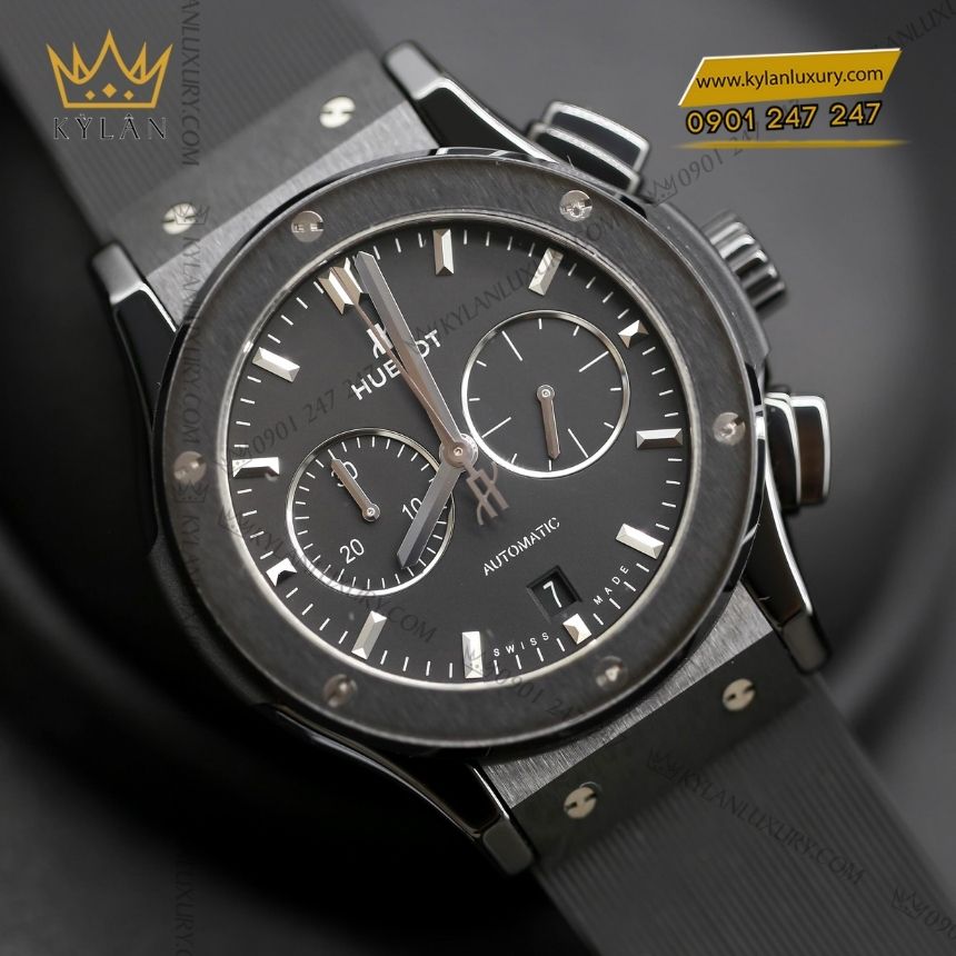 Kỳ Lân Luxury hublot classic fusion chronograph black magic 6 Đồng hồ Hublot Classic Fusion Chronograph Black Magic 42mm
