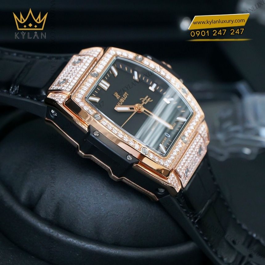 Kỳ Lân Luxury hublot spirit of big bang king gold pave 39mm 10 Đồng hồ Hublot Spirit of Big Bang King Gold Pavé 39mm