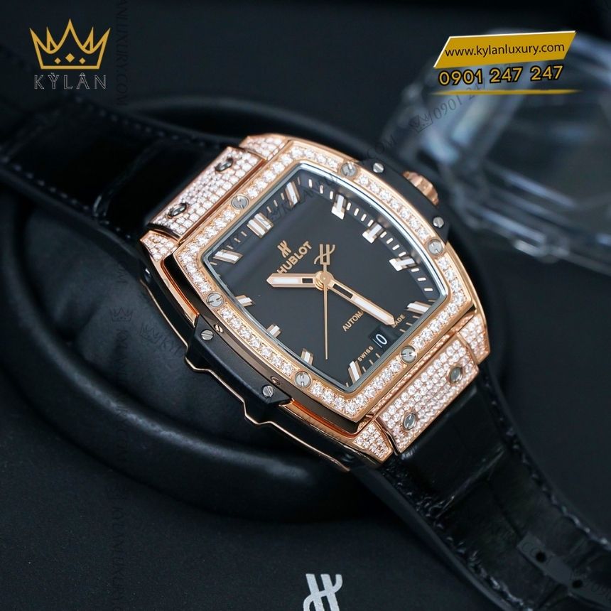 Kỳ Lân Luxury hublot spirit of big bang king gold pave 39mm 7 Đồng hồ Hublot Spirit of Big Bang King Gold Pavé 39mm